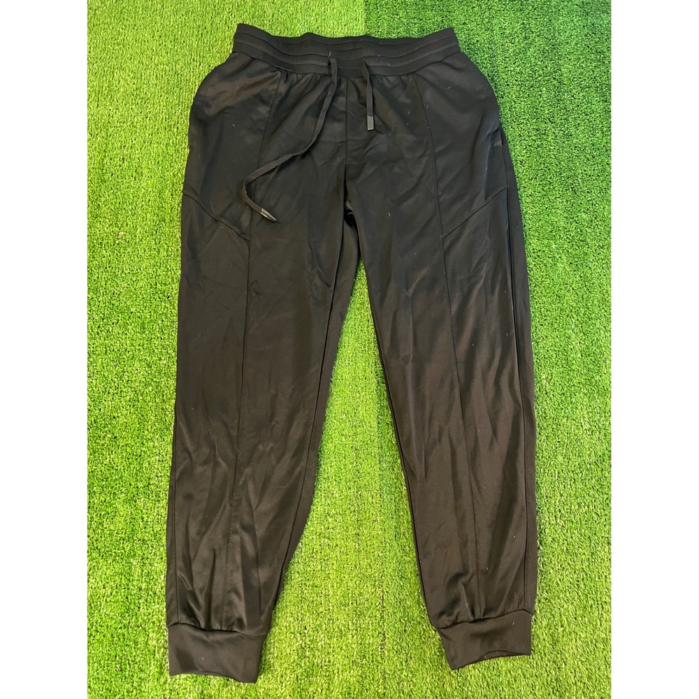 Mono B Mens Black Pintuck Athletic Joggers Drawstring Sweatpants AP7013 Size L